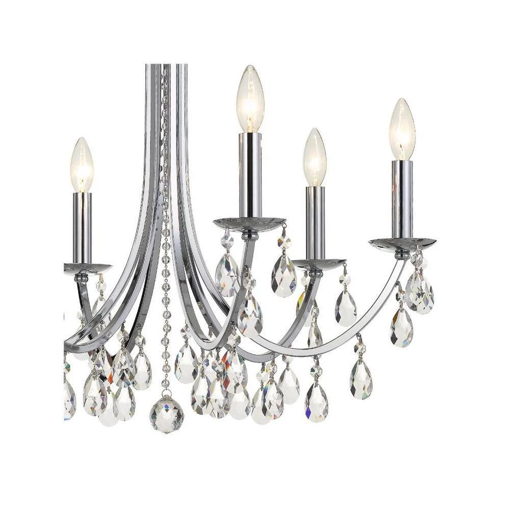 Bridgehampton 6-Light Polished Chrome Crystal Chandelier by Crystorama 5 Bridgehampton 6-Light Polished Chrome Crystal Chandelier by Crystorama - Image 3