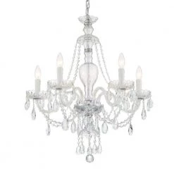 Candace 5-Light Polished Chrome Crystal Chandelier by Crystorama