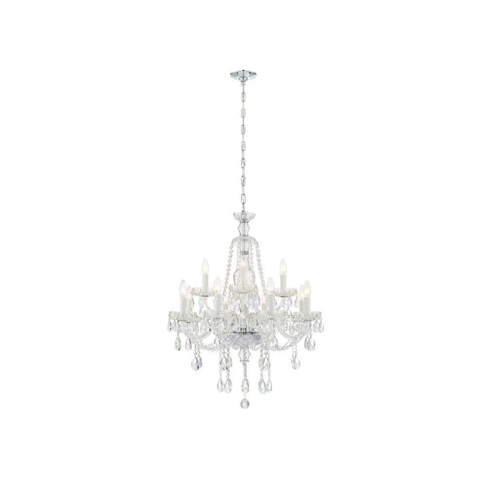 Candace 12-Light Polished Chrome Crystal Chandelier by Crystorama 7 Candace 12-Light Polished Chrome Crystal Chandelier by Crystorama - Image 5