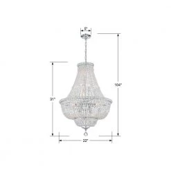 Roslyn 9-Light Polished Chrome Crystal Chandelier by Crystorama 13 Roslyn 9-Light Polished Chrome Crystal Chandelier by Crystorama -Crystorama popular store polished chrome crystorama chandeliers ros a1009 ch cl mwp 44 1000