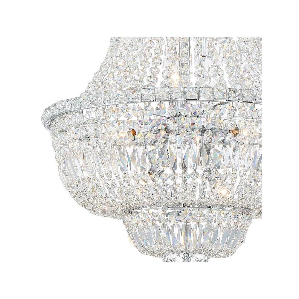 Roslyn 9-Light Polished Chrome Crystal Chandelier by Crystorama 5 Roslyn 9-Light Polished Chrome Crystal Chandelier by Crystorama - Image 3
