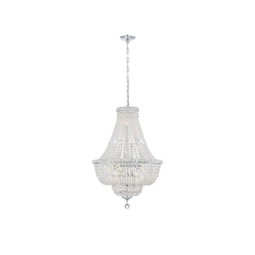 Roslyn 9-Light Polished Chrome Crystal Chandelier by Crystorama 8 Roslyn 9-Light Polished Chrome Crystal Chandelier by Crystorama - Image 6