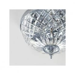 Ceiling Mount 12 in. 3-Light Polished Chrome Flush Mount by Crystorama -Crystorama popular store polished chrome crystorama flush mount lights 117 12 ch 1f 1000