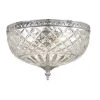 Ceiling Mount 12 in. 3-Light Polished Chrome Flush Mount by Crystorama