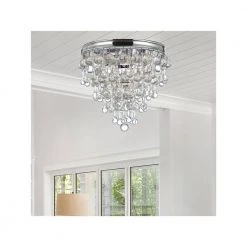 Calypso 10.5 in. 3-Light Polished Chrome Flush Mount by Crystorama 9 Calypso 10.5 in. 3-Light Polished Chrome Flush Mount by Crystorama -Crystorama popular store polished chrome crystorama flush mount lights 135 ch 1f 1000