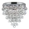 Calypso 10.5 in. 3-Light Polished Chrome Flush Mount by Crystorama
