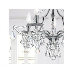 Cedar 18.5 in. 5-Light Polished Chrome Flush Mount by Crystorama -Crystorama popular store polished chrome crystorama flush mount lights 5930 ch cl mwp 4f 1000