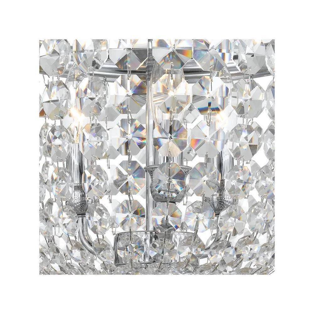 Archer 11.5 in. 3-Light Polished Chrome Flush Mount by Crystorama 5 Archer 11.5 in. 3-Light Polished Chrome Flush Mount by Crystorama - Image 3