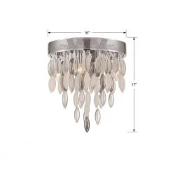 Hudson 16 in. 4-Light Polished Chrome Flush Mount by Crystorama -Crystorama popular store polished chrome crystorama flush mount lights hud a2214 ch 1f 1000