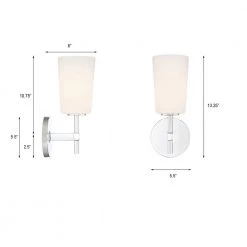 Colton 1-Light Polished Chrome Wall Sconce by Crystorama -Crystorama popular store polished chrome crystorama vanity lighting col 101 ch 44 1000