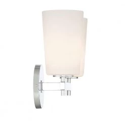 Colton 2-Light Polished Chrome Wall Sconce by Crystorama -Crystorama popular store polished chrome crystorama vanity lighting col 102 ch 4f 1000