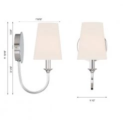 Payton 1-Light Polished Chrome Wall Sconce by Crystorama -Crystorama popular store polished chrome crystorama vanity lighting pay 921 ch fa 1000