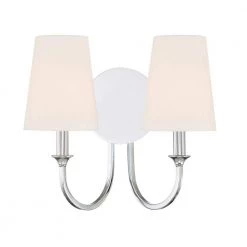 Payton 2-Light Polished Chrome Wall Sconce by Crystorama