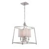 Sylvan 4-Light Polished Nickel Shaded Chandelier with Silk Shade by Crystorama 2 Sylvan 4-Light Polished Nickel Shaded Chandelier with Silk Shade by Crystorama -Crystorama popular store polished nickel crystorama chandeliers 2245 pn 64 1000