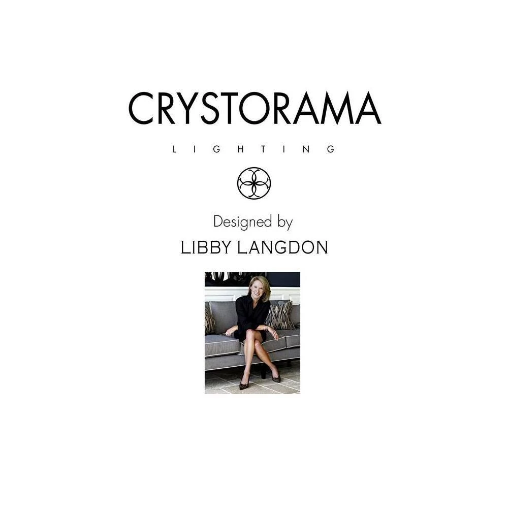 Westwood 4-Light Polished Nickel Crystal Chandelier with Silk Shade by Crystorama 9 Westwood 4-Light Polished Nickel Crystal Chandelier with Silk Shade by Crystorama - Image 7