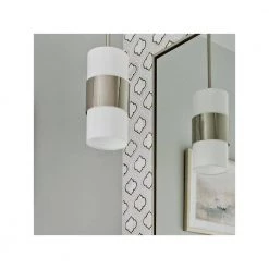 Grayson 1-Light Polished Nickel Pendant with Silk Shade by Crystorama -Crystorama popular store polished nickel crystorama chandeliers 290 pn 44 1000