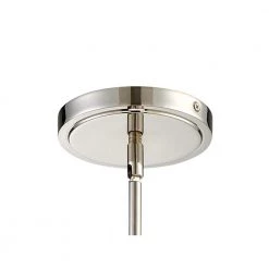 Grayson 1-Light Polished Nickel Pendant with Silk Shade by Crystorama -Crystorama popular store polished nickel crystorama chandeliers 290 pn 4f 1000