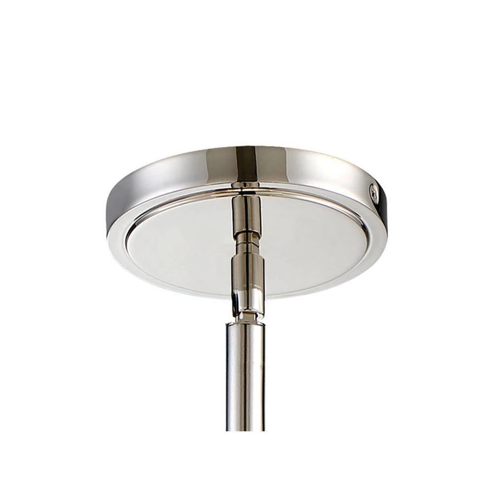 Grayson 5-Light Polished Nickel Shaded Chandelier with Silk Shade by Crystorama 5 Grayson 5-Light Polished Nickel Shaded Chandelier with Silk Shade by Crystorama - Image 3