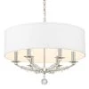 Mirage 6-Light Polished Nickel Shaded Chandelier with Silk Shade by Crystorama 1 Mirage 6-Light Polished Nickel Shaded Chandelier with Silk Shade by Crystorama -Crystorama popular store polished nickel crystorama chandeliers 8016 pn 64 1000