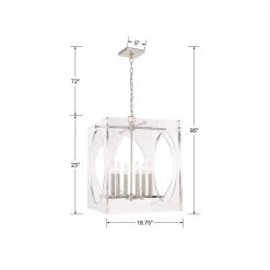 Drake 6-Light Polished Nickel Crystal Chandelier by Crystorama 13 Drake 6-Light Polished Nickel Crystal Chandelier by Crystorama -Crystorama popular store polished nickel crystorama chandeliers 8876 pn 44 1000