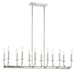 Bailey 12-Light Polished Nickel Chandelier by Crystorama