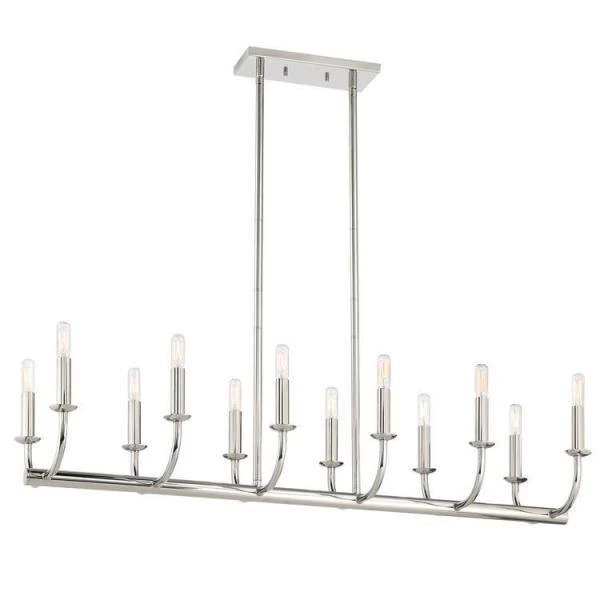 Bailey 12-Light Polished Nickel Chandelier by Crystorama 4 Bailey 12-Light Polished Nickel Chandelier by Crystorama - Image 2