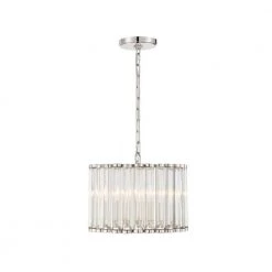 Elliot 4-Light Polished Nickel Pendant by Crystorama -Crystorama popular store polished nickel crystorama chandeliers ell b3004 pn fa 1000