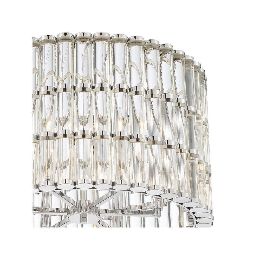 Elliot 6-Light Polished Nickel Chandelier by Crystorama 6 Elliot 6-Light Polished Nickel Chandelier by Crystorama - Image 4