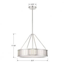 Kendal 4-Light Polished Nickel Pendant by Crystorama -Crystorama popular store polished nickel crystorama chandeliers ken 8304 pn 1f 1000