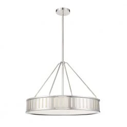 Kendal 4-Light Polished Nickel Pendant by Crystorama