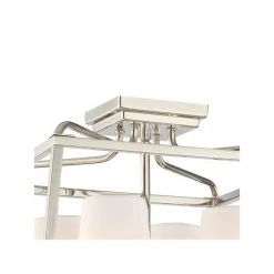 Sylvan 16 in 4-Light Polished Nickel Flush Mount by Crystorama -Crystorama popular store polished nickel crystorama flush mount lights 2243 pn 4f 1000