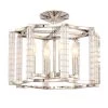 Carson 16 in. 4-Light Polished Nickel Flush Mount by Crystorama