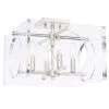 Drake 15 in. 4-Light Polished Nickel Flush Mount by Crystorama -Crystorama popular store polished nickel crystorama flush mount lights 8870 pn 64 1000