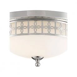 Anniversary 13.5 in. 2-Light Polished Nickel Flush Mount by Crystorama -Crystorama popular store polished nickel crystorama flush mount lights ann 2103 pn 1f 1000