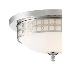 Anniversary 13.5 in. 2-Light Polished Nickel Flush Mount by Crystorama -Crystorama popular store polished nickel crystorama flush mount lights ann 2103 pn 4f 1000