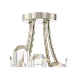 Bolton 20.75 in. 4-Light Polished Nickel Flush Mount by Crystorama -Crystorama popular store polished nickel crystorama flush mount lights bol 8884 pn 1f 1000