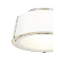 Fulton 12 in 2-Light Polished Nickel Flush Mount by Crystorama -Crystorama popular store polished nickel crystorama flush mount lights ful 903 pn 1f 1000