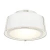Fulton 12 in 2-Light Polished Nickel Flush Mount by Crystorama