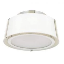 Fulton 12 in 2-Light Polished Nickel Flush Mount by Crystorama -Crystorama popular store polished nickel crystorama flush mount lights ful 903 pn c3 1000