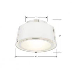 Fulton 12 in 2-Light Polished Nickel Flush Mount by Crystorama -Crystorama popular store polished nickel crystorama flush mount lights ful 903 pn fa 1000