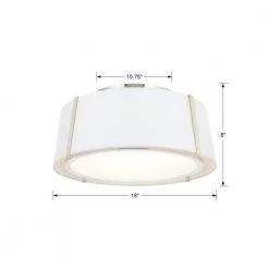 Fulton 18 in 3-Light Polished Nickel Flush Mount by Crystorama -Crystorama popular store polished nickel crystorama flush mount lights ful 905 pn 1f 1000