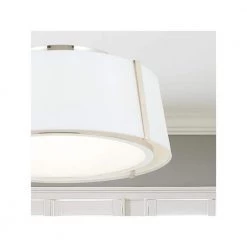 Fulton 18 in 3-Light Polished Nickel Flush Mount by Crystorama -Crystorama popular store polished nickel crystorama flush mount lights ful 905 pn 4f 1000