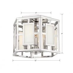 Hillcrest 12 in. 6-Light Polished Nickel Flush Mount by Crystorama -Crystorama popular store polished nickel crystorama flush mount lights hil 990 pn 4f 1000