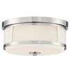 Trevor 13.62 in. 2-Light Polished Nickel Flush Mount by Crystorama
