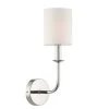 Bailey 1-Light Polished Nickel Sconce by Crystorama -Crystorama popular store polished nickel crystorama vanity lighting bai a2101 pn 64 1000