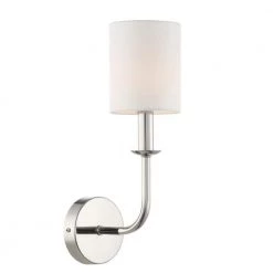 Bailey 1-Light Polished Nickel Sconce by Crystorama