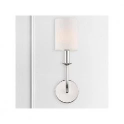 Bailey 1-Light Polished Nickel Sconce by Crystorama -Crystorama popular store polished nickel crystorama vanity lighting bai a2101 pn fa 1000