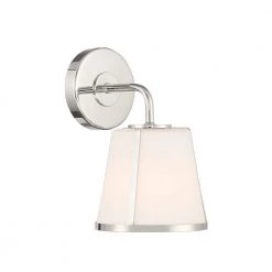 Fulton 1-Light Polished Nickel Wall Mount by Crystorama