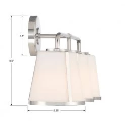 Fulton 23.25 in. 3-Light Polished Nickel Bathroom Vanity Light by Crystorama 12 Fulton 23.25 in. 3-Light Polished Nickel Bathroom Vanity Light by Crystorama -Crystorama popular store polished nickel crystorama vanity lighting ful 913 pn 44 1000