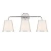 Fulton 23.25 in. 3-Light Polished Nickel Bathroom Vanity Light by Crystorama -Crystorama popular store polished nickel crystorama vanity lighting ful 913 pn 64 1000